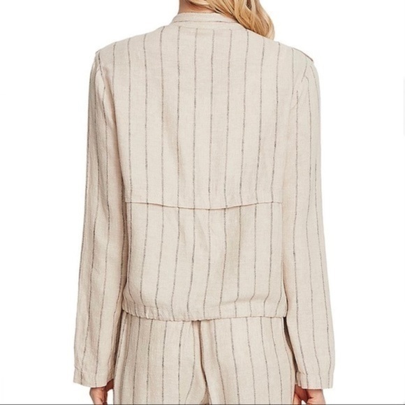VINCE CAMUTO Light Stone Stripe Blazer Small - Picture 2 of 12